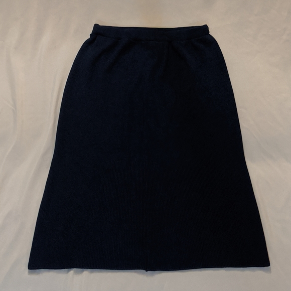 Vintage Size 16 Navy Skirt ILGWU Made In USA - Picture 8 of 15